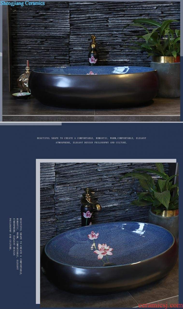 Oval table basin sink toilet lavatory ceramic face basin big size art basin of wash one household