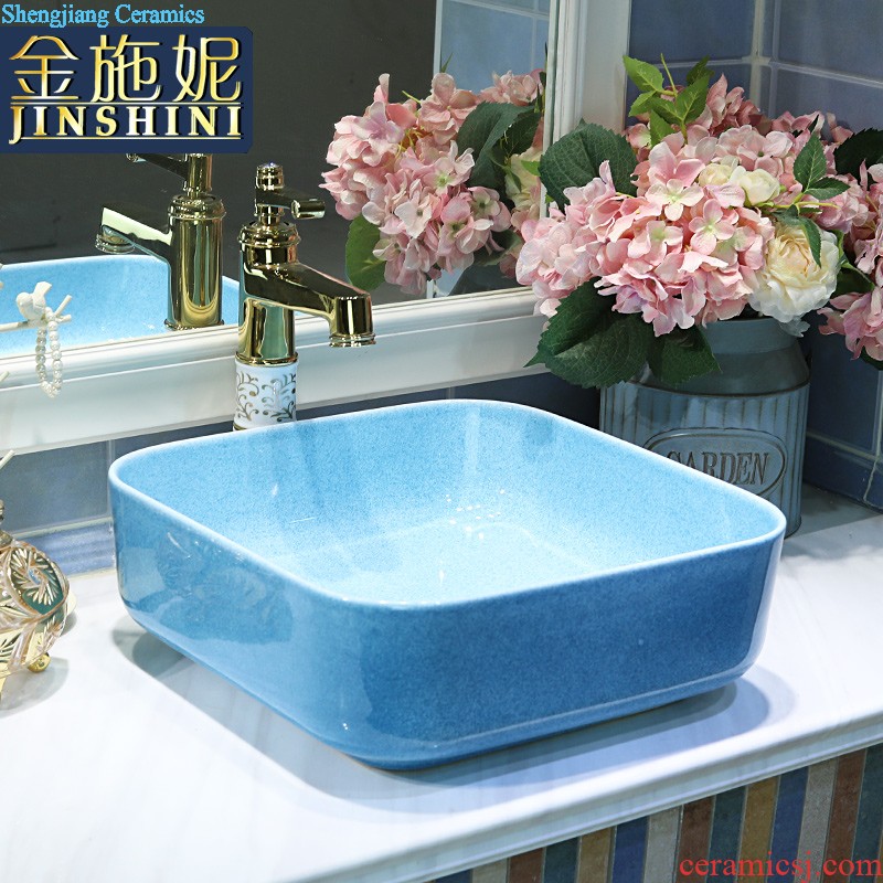 Stage basin to jingdezhen european-style lavabo household creative ceramic art contracted basin basin sinks