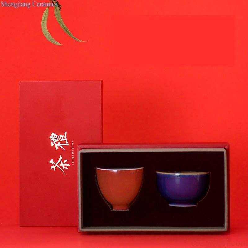 Antique hand-painted porcelain bound lotus flower jade pure manual mud sample tea cup cup of jingdezhen ceramic tea set