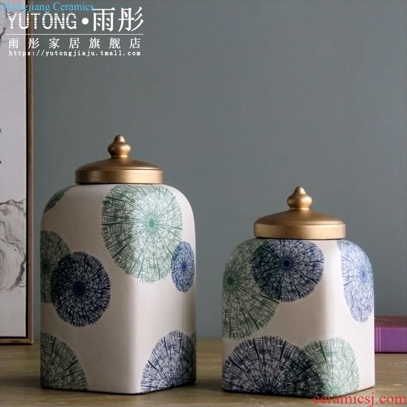 The rain tong household Jingdezhen ceramics craft kiln ceramic tea pot furnishing articles ceramic tea pot