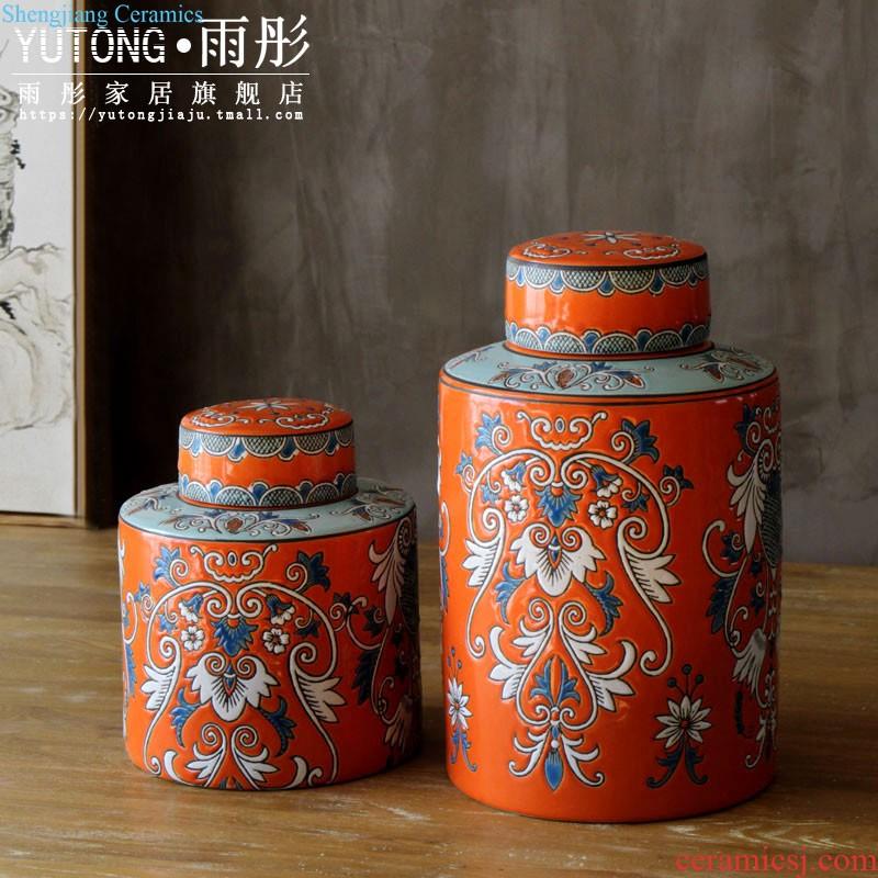 Rain tong home | jingdezhen ceramics creative the colour blue and white triangle/ceramic pot home sitting room porch place