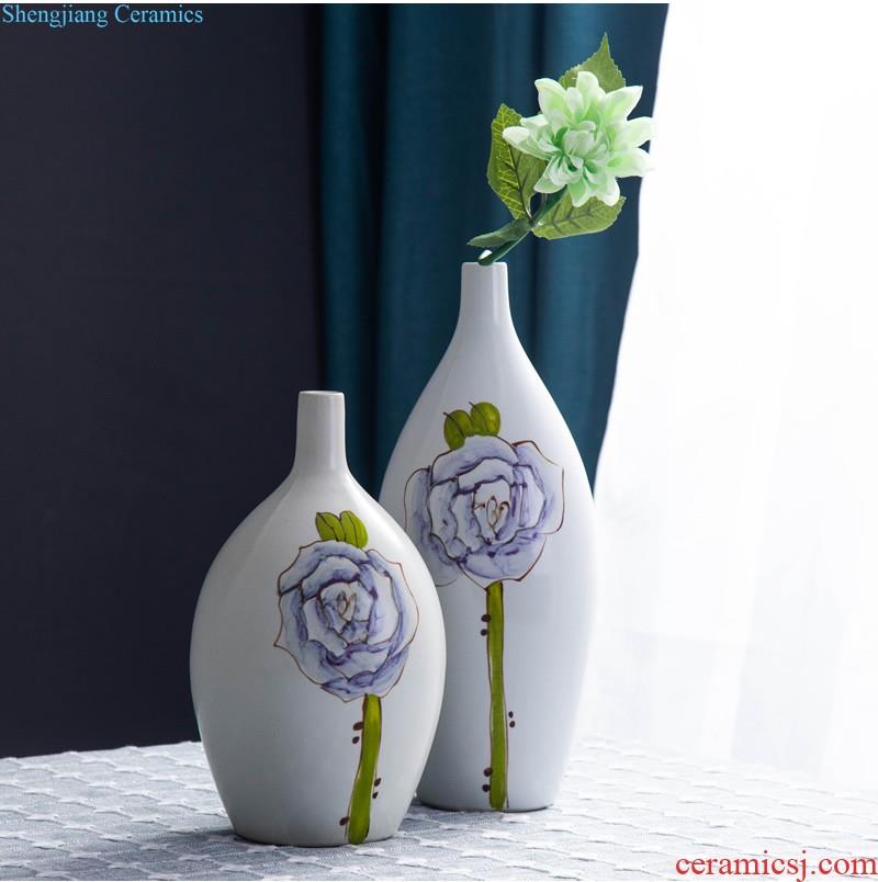 Jingdezhen ceramic animal furnishing articles white couple bird magpie household act the role ofing is tasted creative arts and crafts gift sitting room