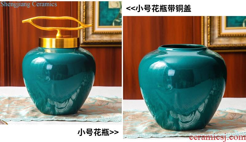 Nordic simple ceramic vase sitting room new dry flower arranging flowers light TV ark furnishing articles of luxury hotel home decoration