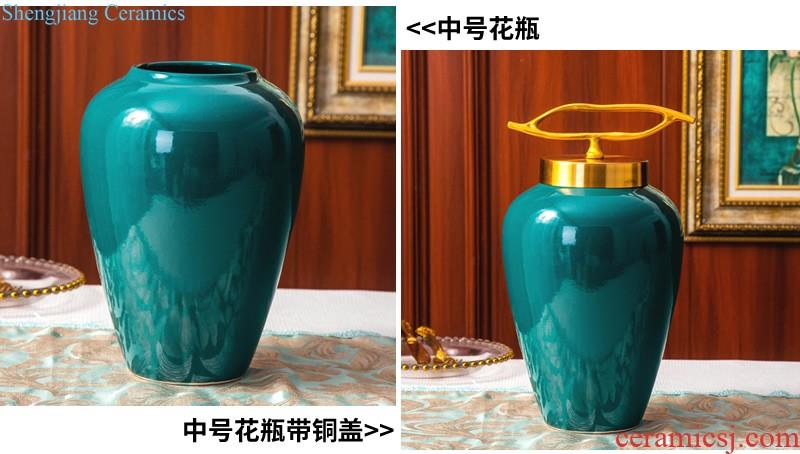 Nordic simple ceramic vase sitting room new dry flower arranging flowers light TV ark furnishing articles of luxury hotel home decoration