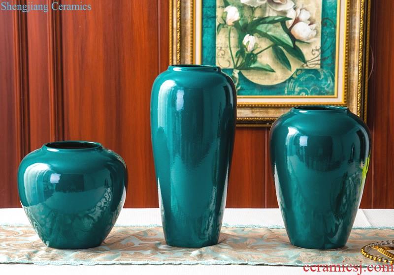 Nordic simple ceramic vase sitting room new dry flower arranging flowers light TV ark furnishing articles of luxury hotel home decoration