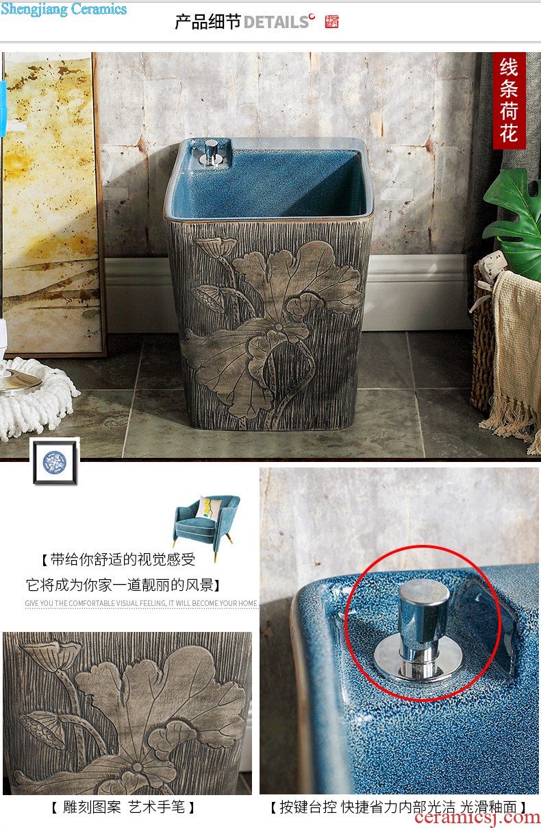 M beautiful stage basin ceramic toilet lavabo that defend bath lavatory art flower small pure and fresh and hand-painted windmill