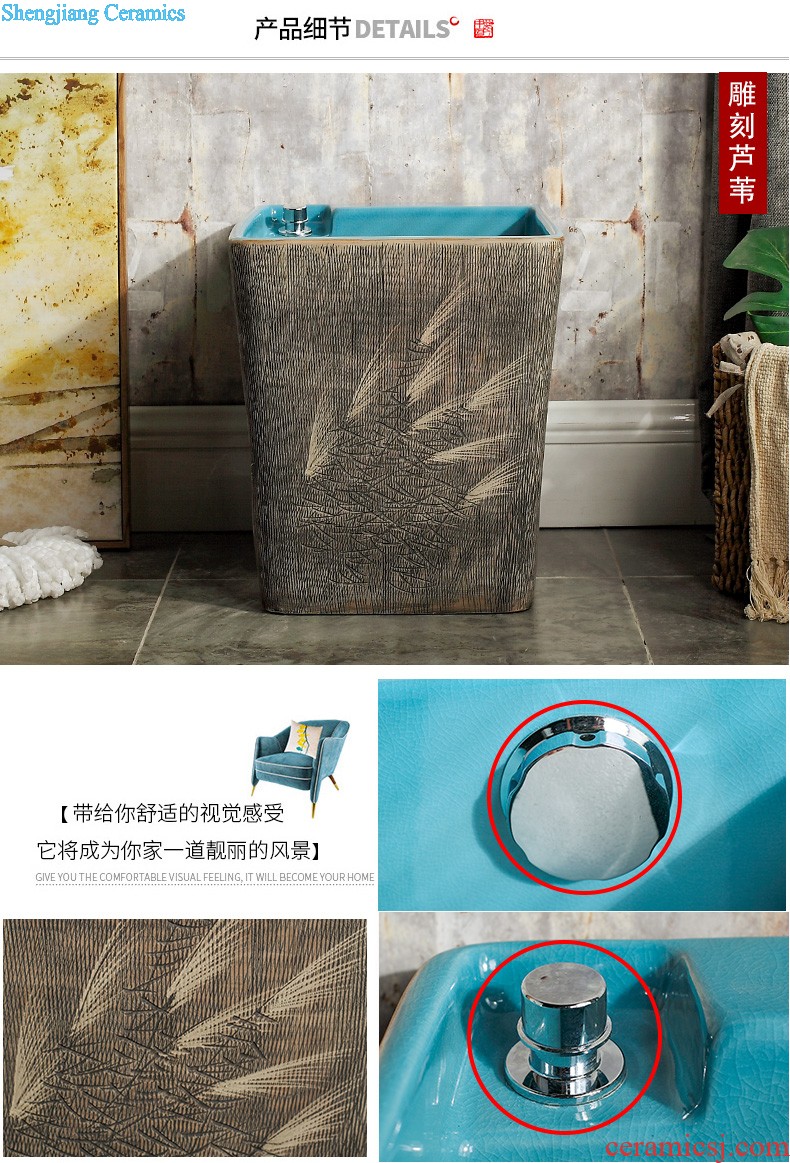 M beautiful stage basin ceramic toilet lavabo that defend bath lavatory art flower small pure and fresh and hand-painted windmill