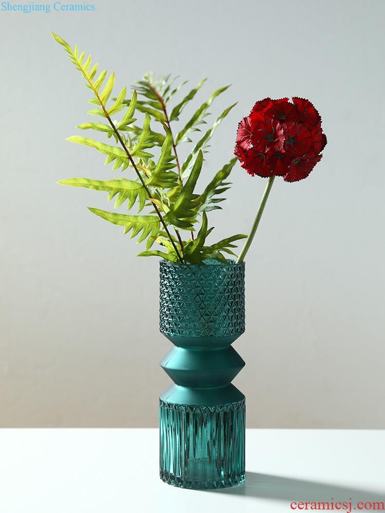 Nordic contracted and contemporary ceramic hemp flower vase decoration creative living room white household act the role ofing is tasted furnishing articles of literature and art