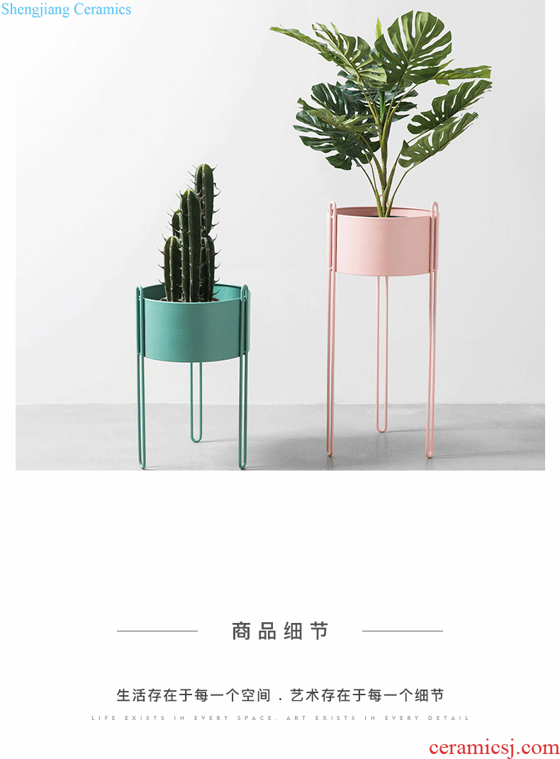 The Nordic vase floral furnishing articles Creative fashion living room TV cabinet decoration flower ceramic household act the role ofing is tasted restaurant