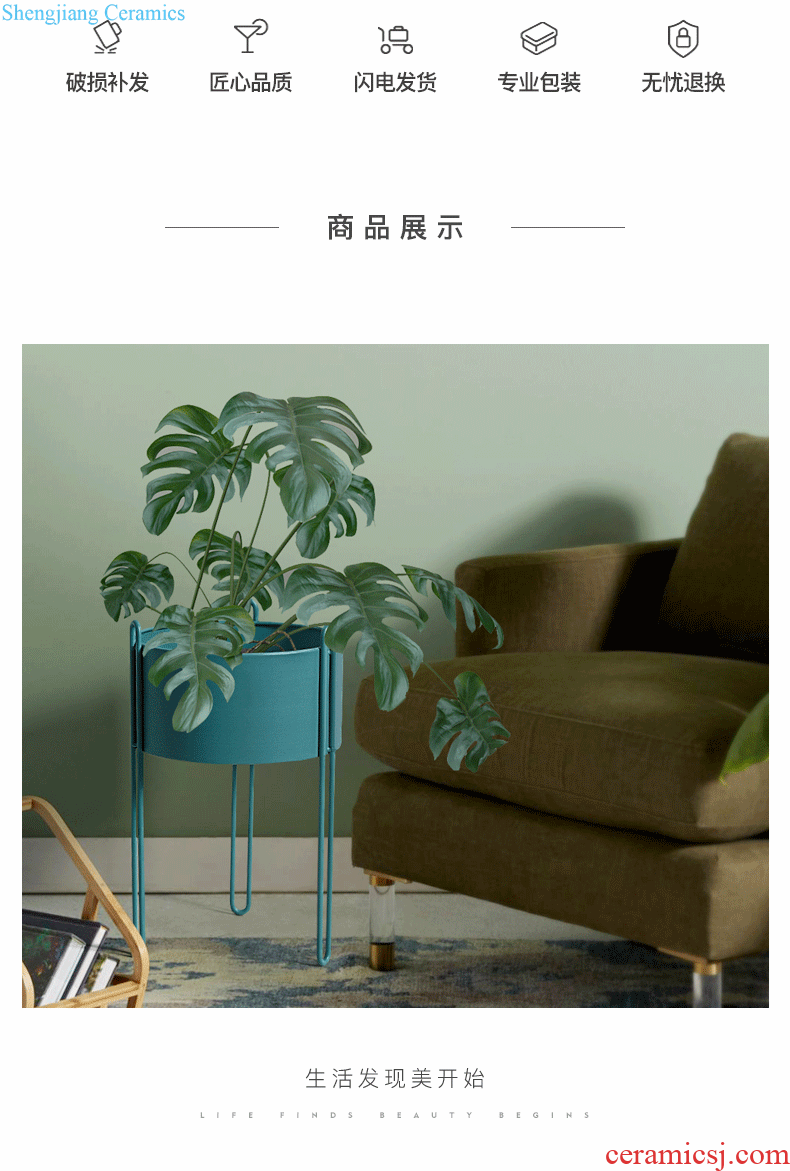 The Nordic vase floral furnishing articles Creative fashion living room TV cabinet decoration flower ceramic household act the role ofing is tasted restaurant