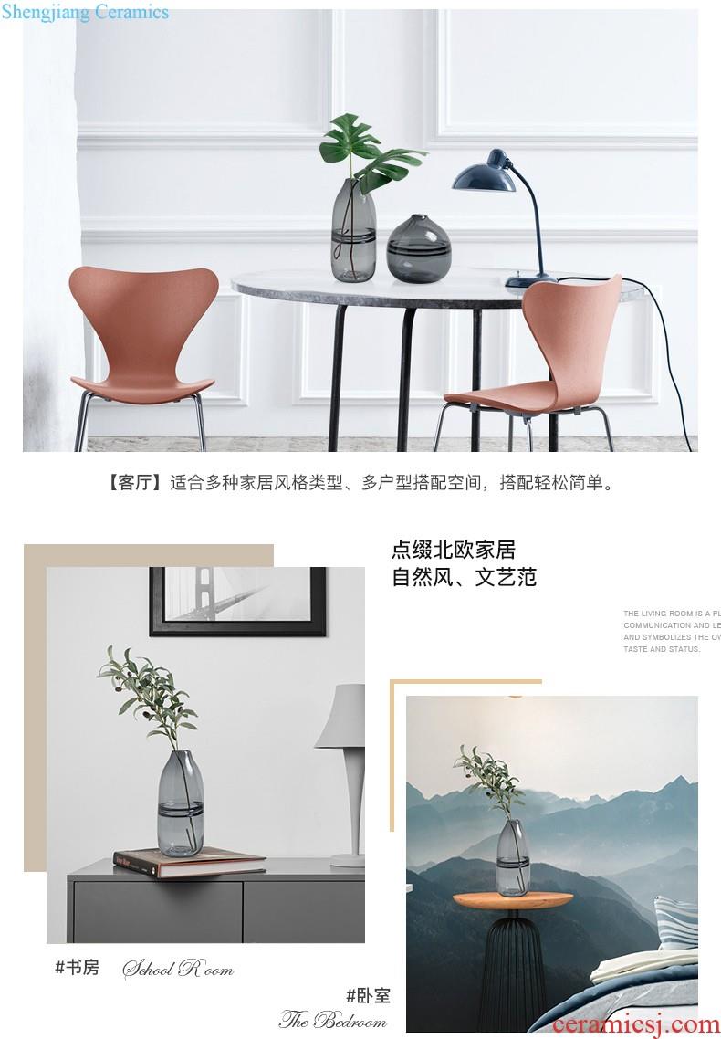 Creative household adornment contemporary and contracted furniture furnishing articles Fashionable sitting room landing simulation ceramics vase flowers