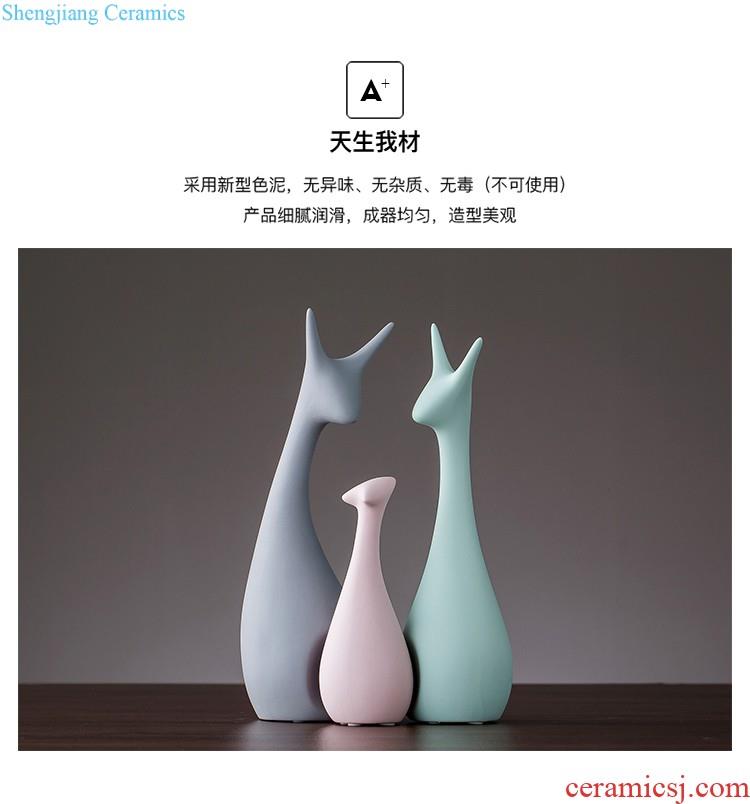 Mr Han mei household modern wedding decoration wine lovers furnishing articles new home decoration ceramic gold-plated dolphin bay of love