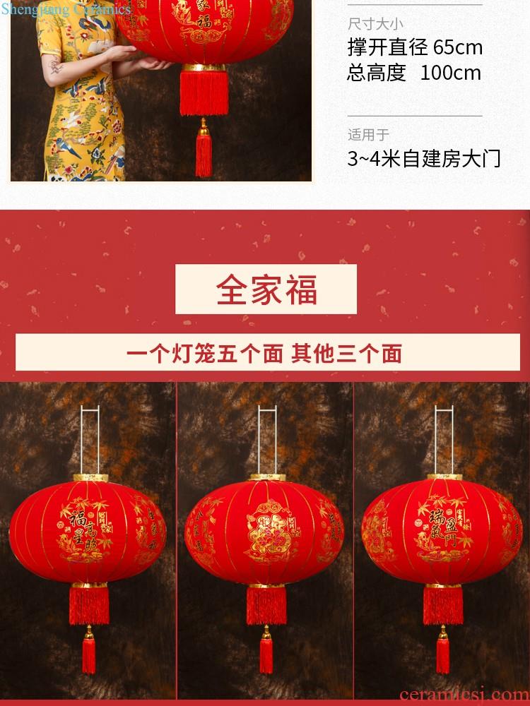 Red lanterns during the Spring Festival shopping mall hotel decorate adornment things hang act the role ofing New Year lantern outdoor advertising business door