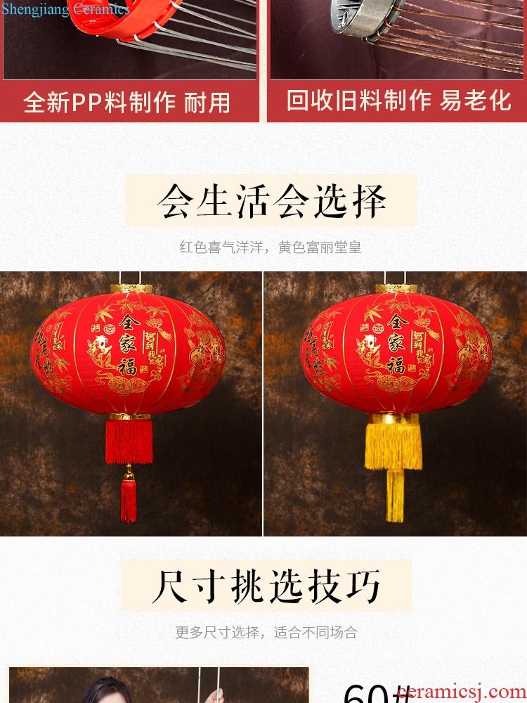 Red lanterns during the Spring Festival shopping mall hotel decorate adornment things hang act the role ofing New Year lantern outdoor advertising business door