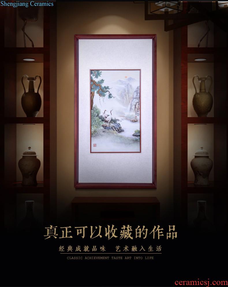 High-quality goods of jingdezhen ceramics hand-painted fine figure porcelain plate painter sitting room adornment background wall hanging in furnishing articles