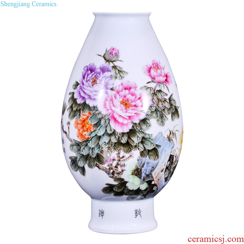 Jingdezhen ceramics antique flower gourd baggage vases, sitting room of new Chinese style household decorations collection furnishing articles