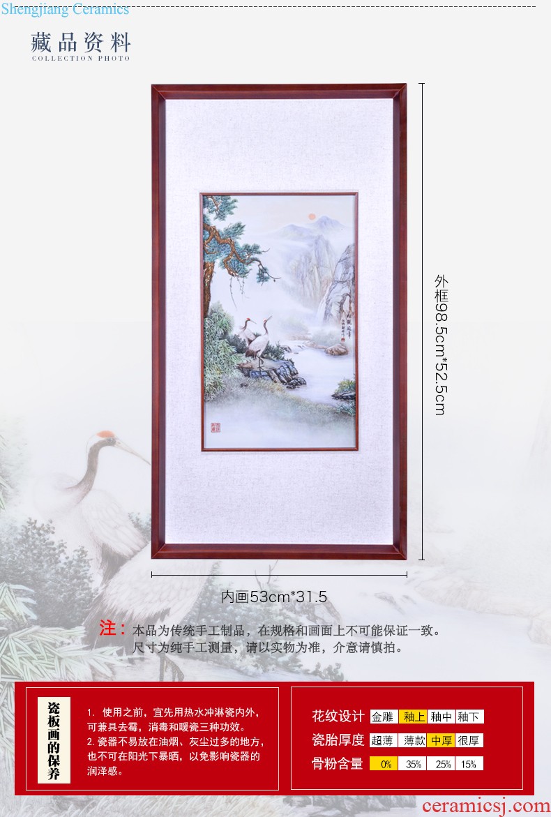 High-quality goods of jingdezhen ceramics hand-painted fine figure porcelain plate painter sitting room adornment background wall hanging in furnishing articles