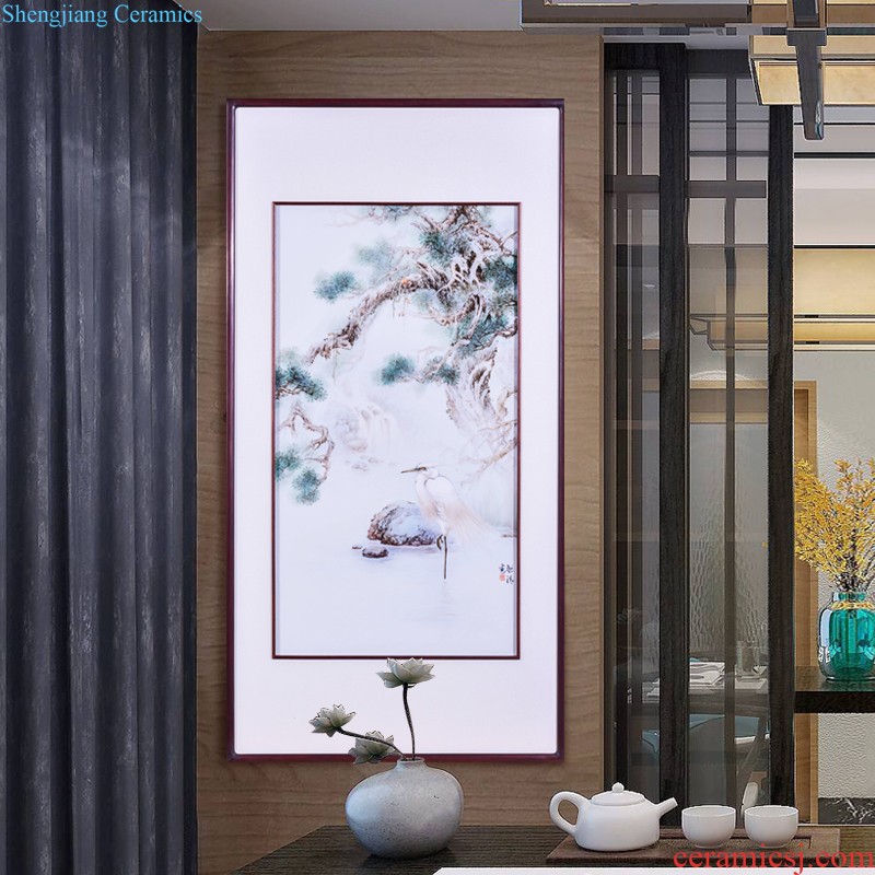 High-quality goods of jingdezhen ceramics hand-painted dragon world porcelain plate painting the living room background decoration hanging painter in furnishing articles