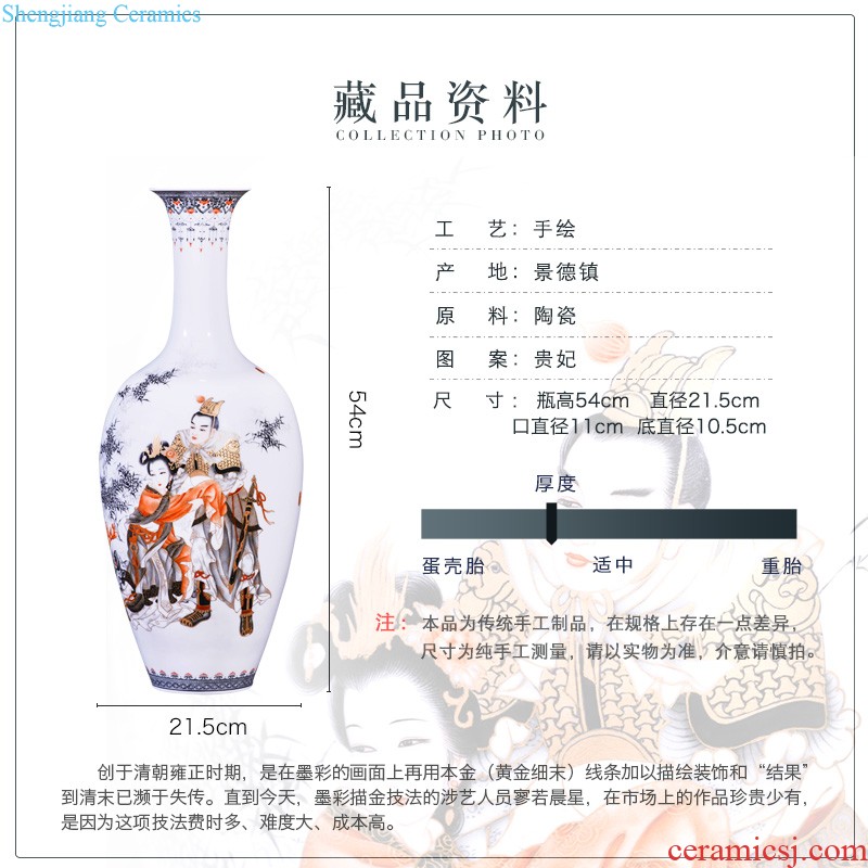 Jingdezhen ceramics green pastel steak olive bottle of flower arranging flowers blooming flowers vase home sitting room adornment is placed