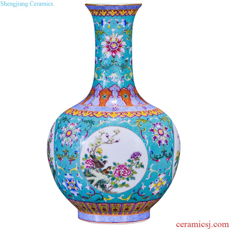 High-quality goods of jingdezhen ceramics hand-painted beauty decoration as flower vase new sitting room of Chinese style household furnishing articles