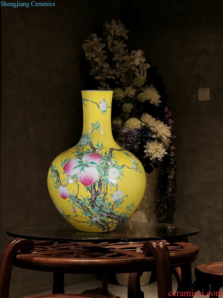 Jingdezhen ceramics hand-painted lad of large vase enjoyed sitting room adornment collection of new Chinese style furnishing articles