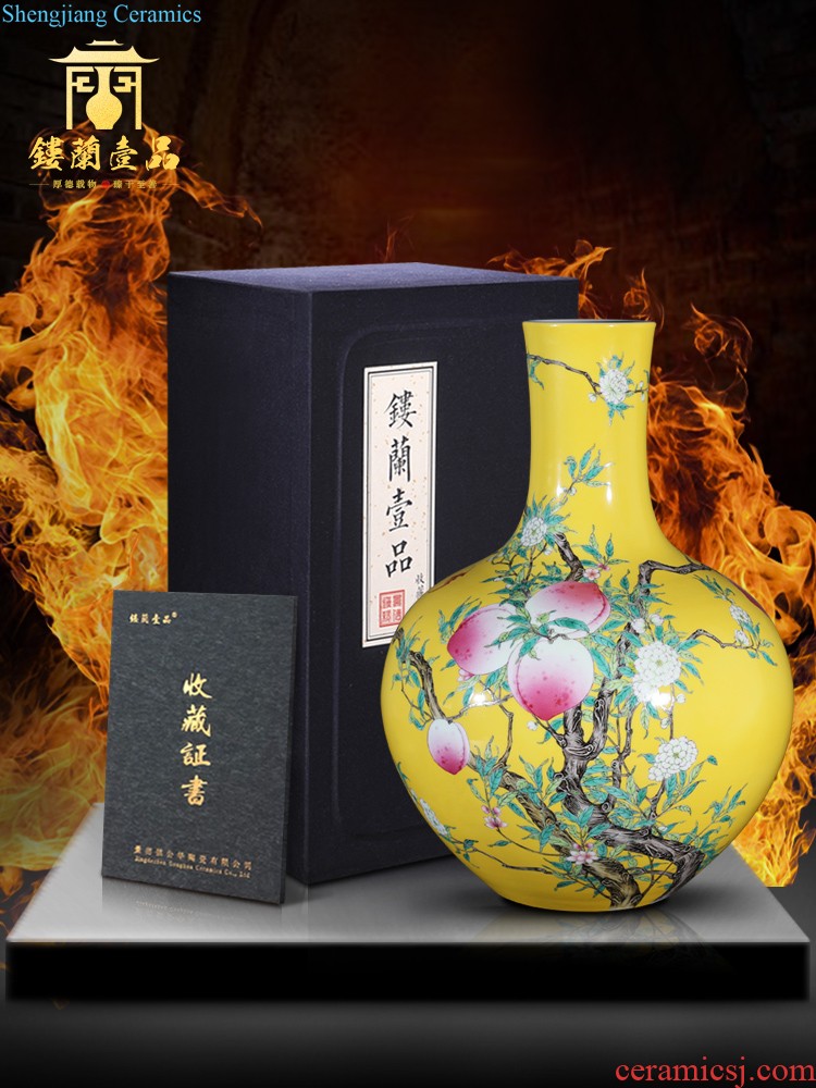 Jingdezhen ceramics hand-painted lad of large vase enjoyed sitting room adornment collection of new Chinese style furnishing articles