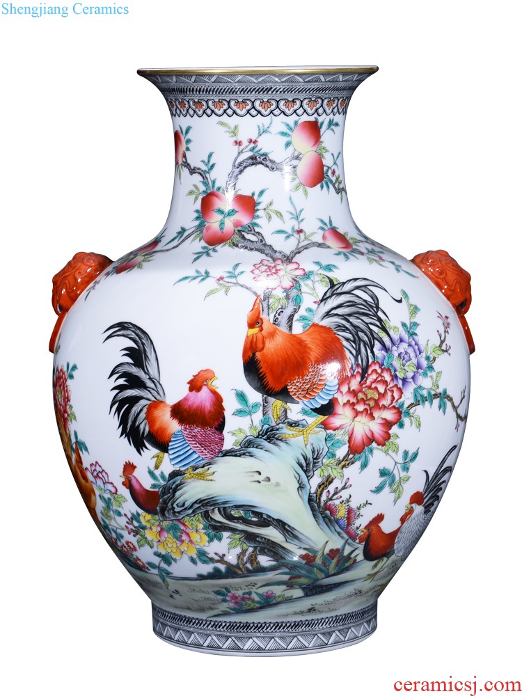 Hand-painted lotus in jingdezhen ceramics have a background fish porcelain plate painting the sitting room adornment picture hanging painter in furnishing articles