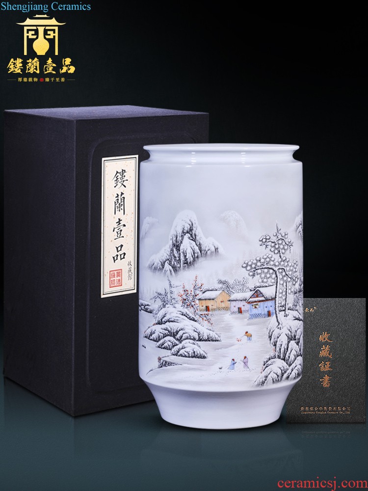 Hand-painted porcelain of jingdezhen ceramics large vases, Chinese style is contemporary and contracted sitting room sofa bedroom adornment furnishing articles