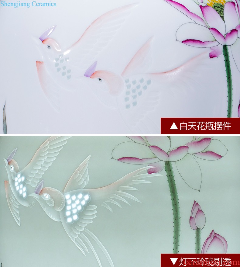 Cb122 jingdezhen ceramics floret bottle of flower arrangement of Chinese style home sitting room adornment ark TV ark furnishing articles