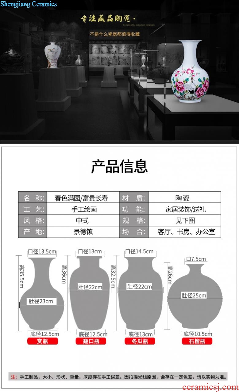 Hg23 jingdezhen ceramics water point pen container four treasures of the study room home desk of peach blossom decoration indoor furnishing articles