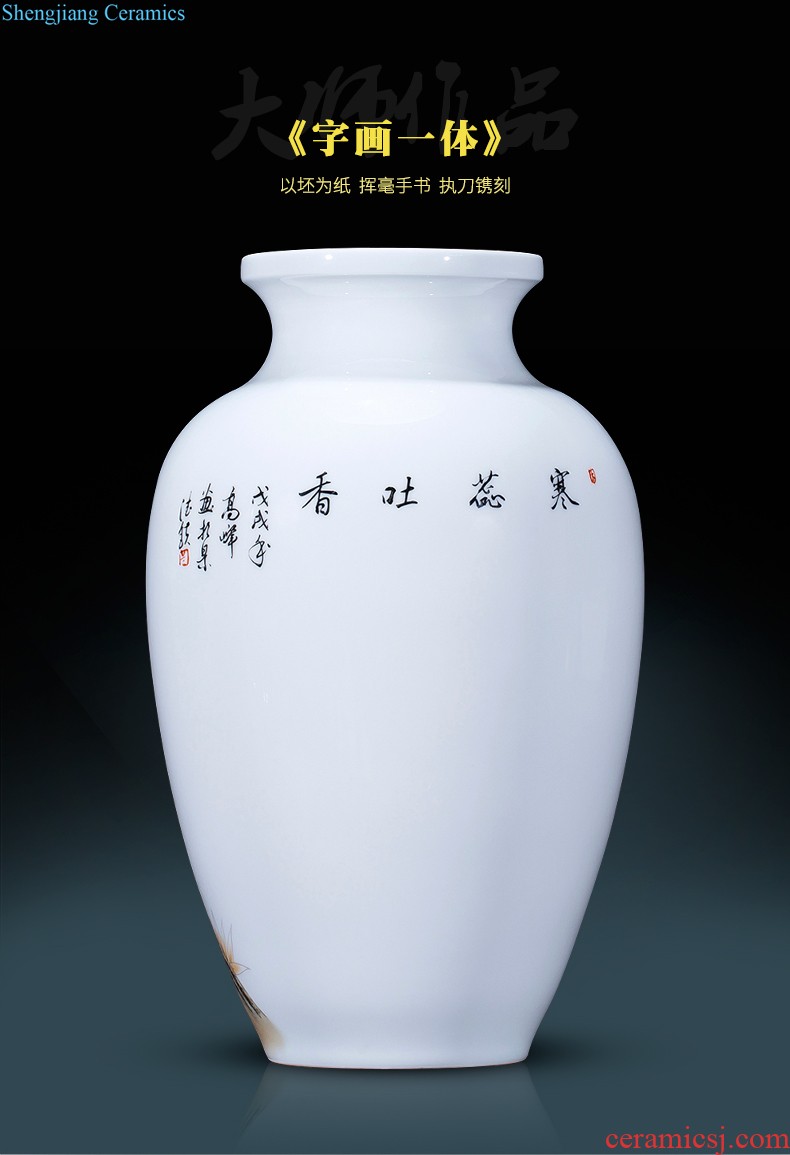 Cb122 jingdezhen ceramics floret bottle of flower arrangement of Chinese style home sitting room adornment ark TV ark furnishing articles