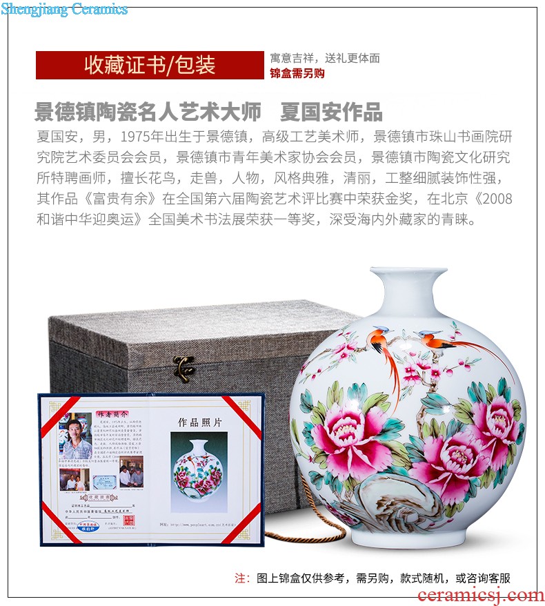 Hg23 jingdezhen ceramics water point pen container four treasures of the study room home desk of peach blossom decoration indoor furnishing articles