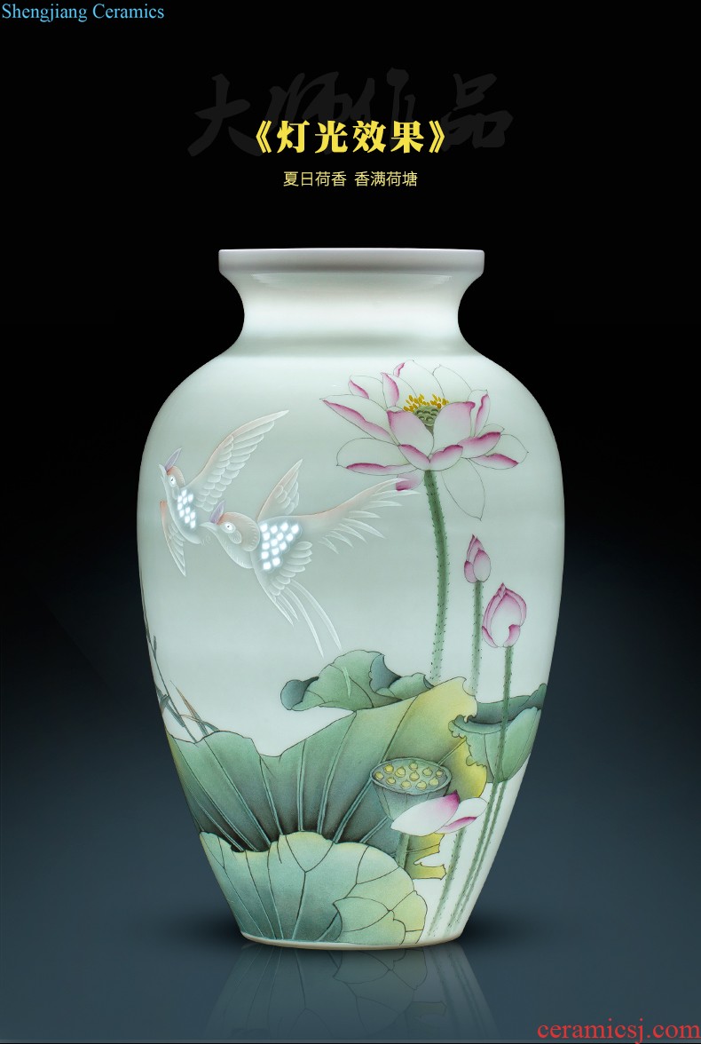 Cb122 jingdezhen ceramics floret bottle of flower arrangement of Chinese style home sitting room adornment ark TV ark furnishing articles