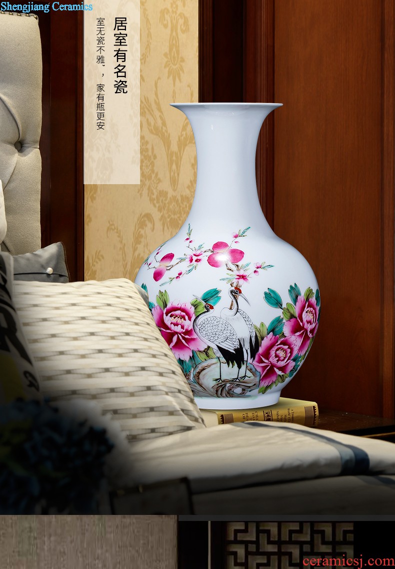 Hg23 jingdezhen ceramics water point pen container four treasures of the study room home desk of peach blossom decoration indoor furnishing articles