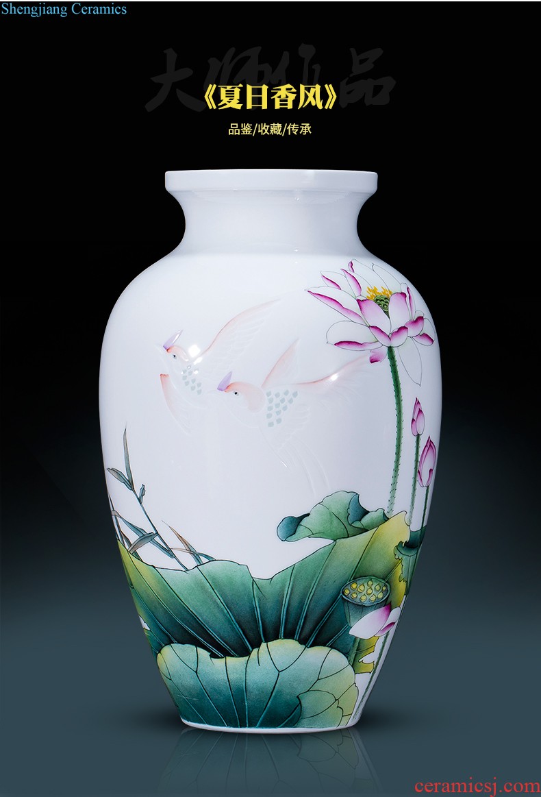 Cb122 jingdezhen ceramics floret bottle of flower arrangement of Chinese style home sitting room adornment ark TV ark furnishing articles