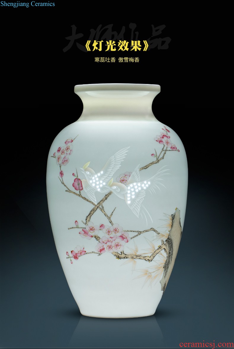 Cb122 jingdezhen ceramics floret bottle of flower arrangement of Chinese style home sitting room adornment ark TV ark furnishing articles