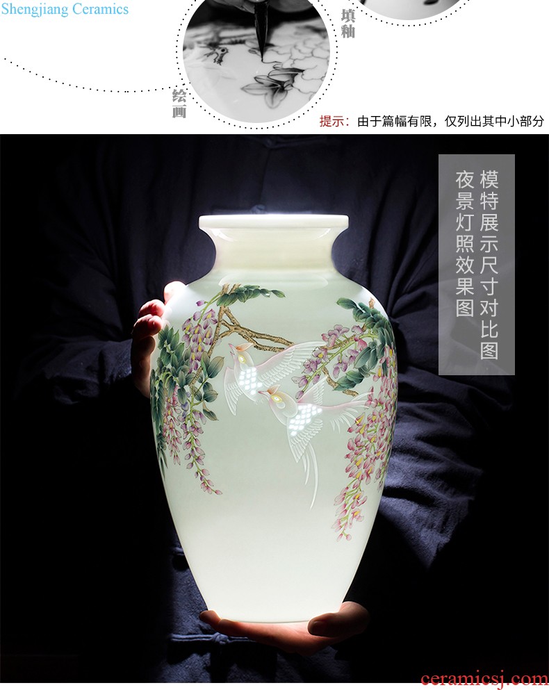 Cb122 jingdezhen ceramics floret bottle of flower arrangement of Chinese style home sitting room adornment ark TV ark furnishing articles