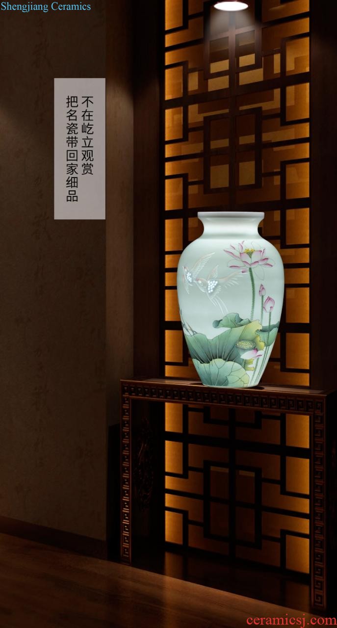 Cb122 jingdezhen ceramics floret bottle of flower arrangement of Chinese style home sitting room adornment ark TV ark furnishing articles