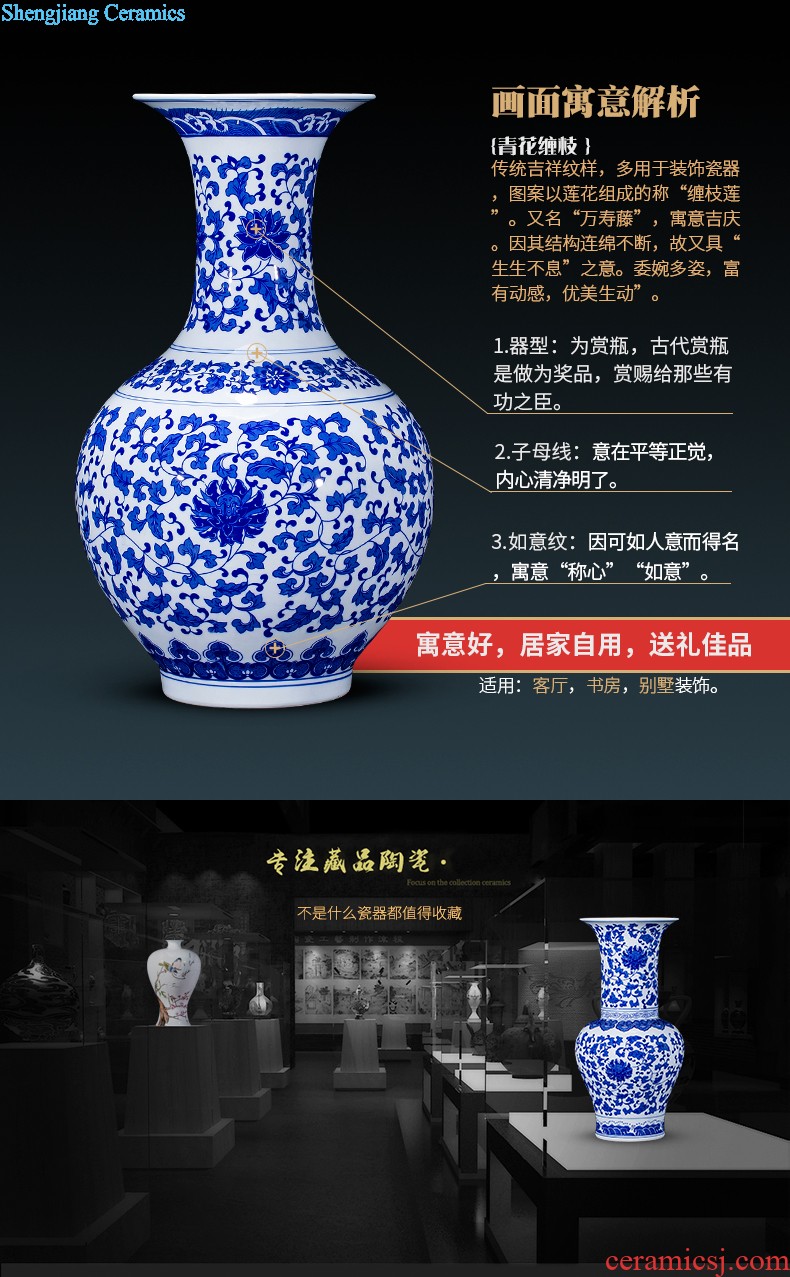 Cb66 jingdezhen ceramic plum dog lovers Sika deer art furnishing articles home sitting room decorations arts and crafts