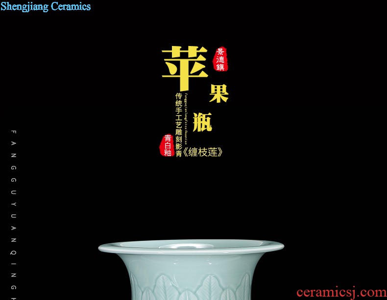 Jingdezhen ceramics snow home furnishing articles of large vase flower arranging the sitting room porch decoration decoration large Z8