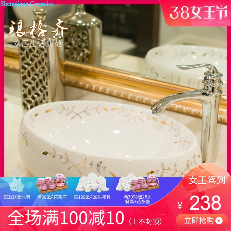 The package mail on bonsai, ceramic lavabo that defend bath lavatory basin art basin square delicate and charming rose