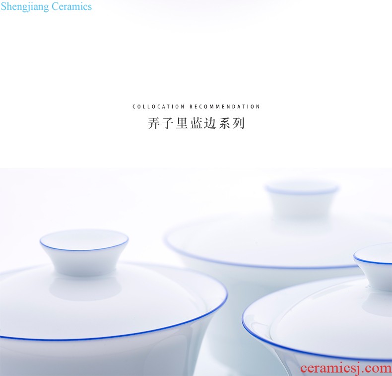 Jingdezhen porcelain sample tea cup kung fu master cup single cup thin foetus ceramic cups manual small personal tea cup