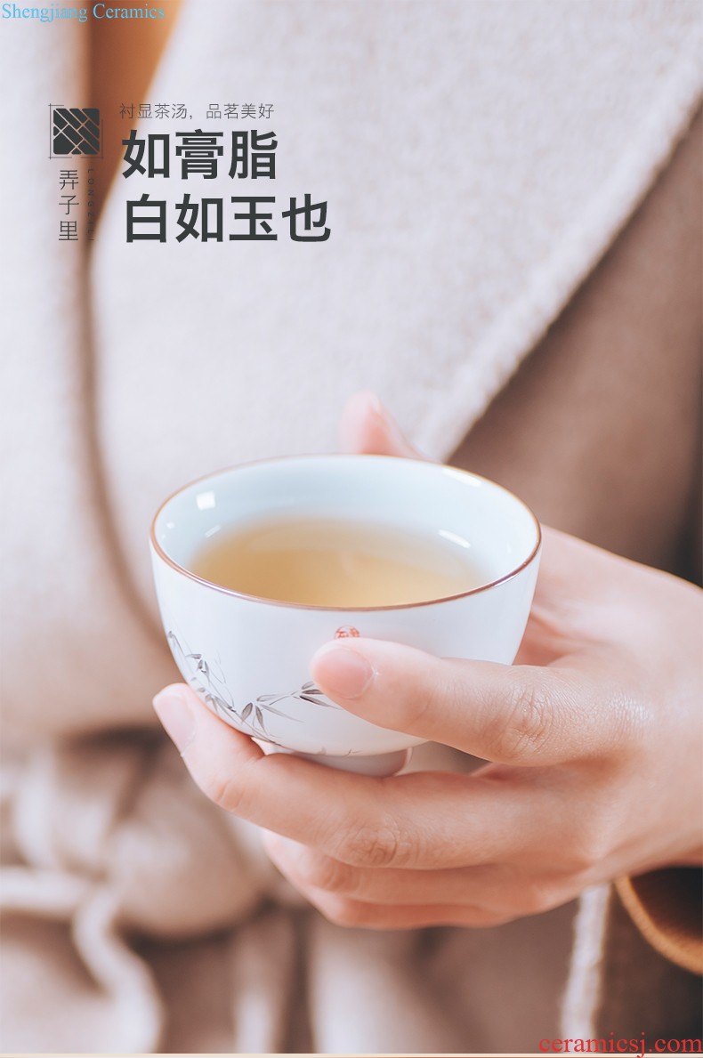 Ceramic fair mug chick points of tea Jingdezhen kung fu tea accessories household fair cup of large capacity well cup