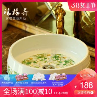 Koh larn, qi increase stage basin to the basin that wash a face the sink ceramic sanitary ware art lavatory elliptic to Rome