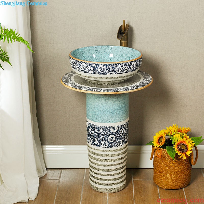 Koh larn restoring ancient ways, qi ceramic column basin one floor balcony column type lavatory toilet lavabo