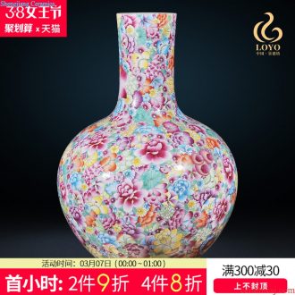 Jingdezhen ceramics vases, flower arranging large knife clay New Chinese style household adornment the sitting room porch place