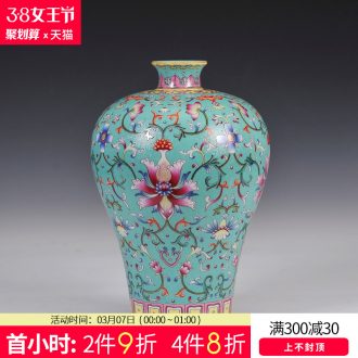 Hand-sketching jingdezhen blue and white porcelain vases, ceramic flower arrangement for years more Chinese style household handicraft furnishing articles in the living room