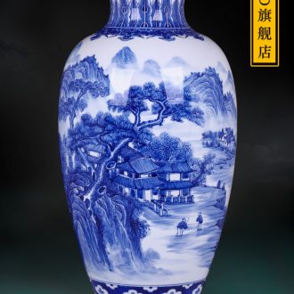 Jingdezhen porcelain enamel color 1 meter of large vase Modern living room decoration to the hotel celebration gift