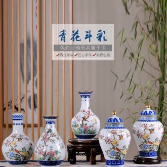 Jingdezhen ceramics lrene hand-painted scenery hang dish sat dish of blue and white porcelain decorative plates home furnishing articles in the living room