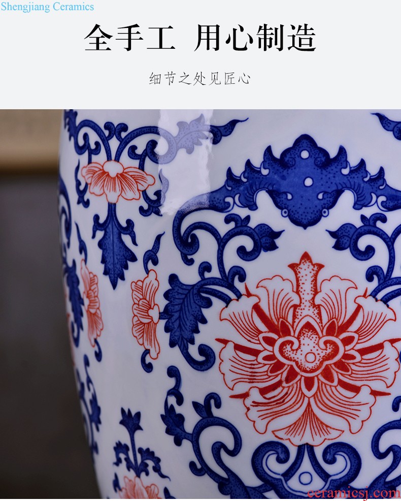 Jingdezhen ceramics vase hand-painted flower arranging mei bottles of new Chinese style household furnishing articles sitting room adornment ornament porcelain